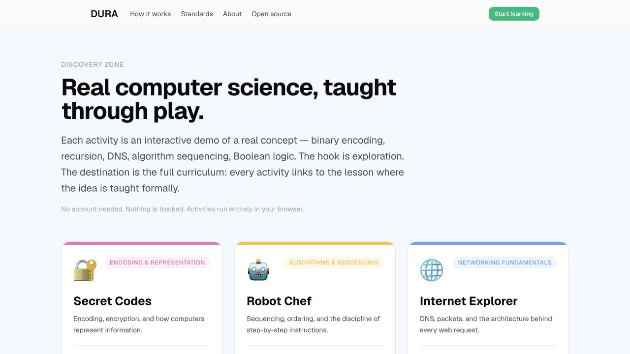 DURA: Start with curiosity